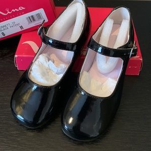 Size 8M toddler black dress shoes